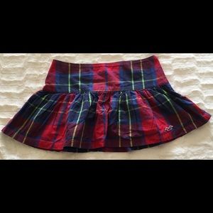 Hollister plaid mini skirts